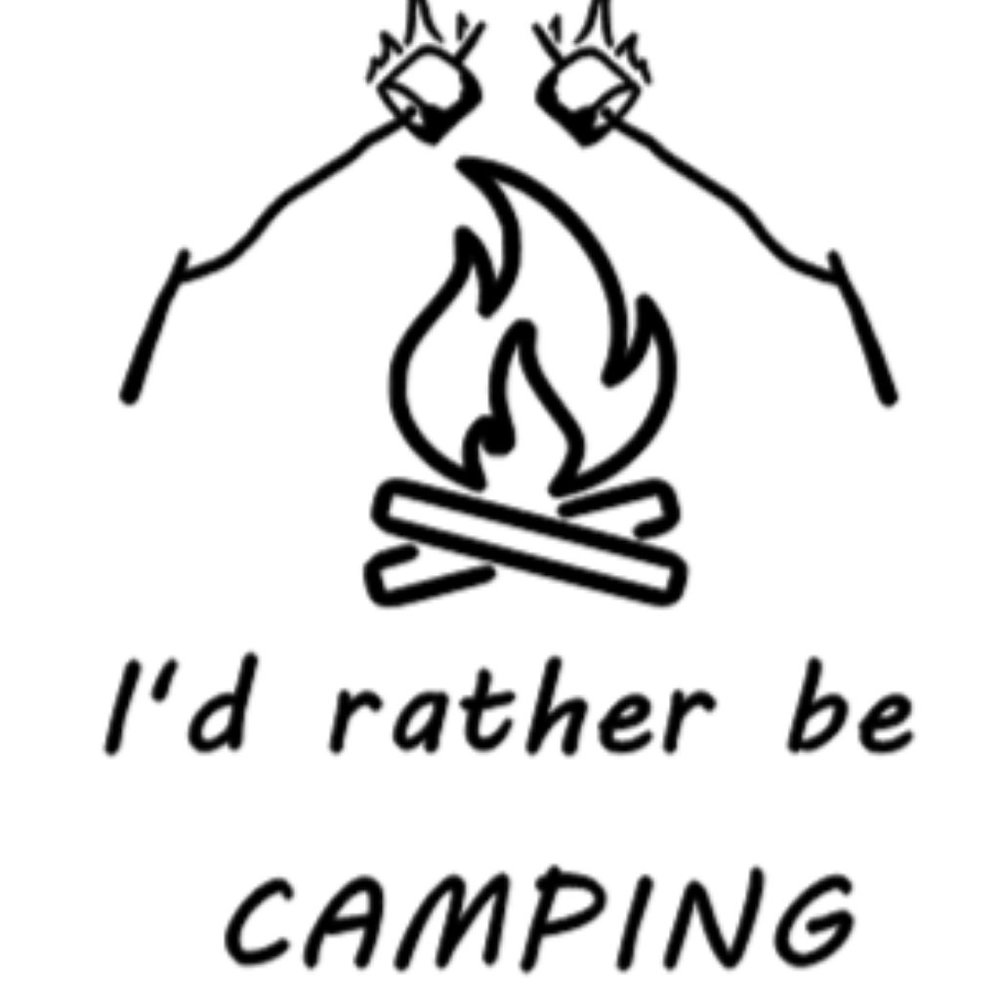 I'd rather be CAMPING Decal